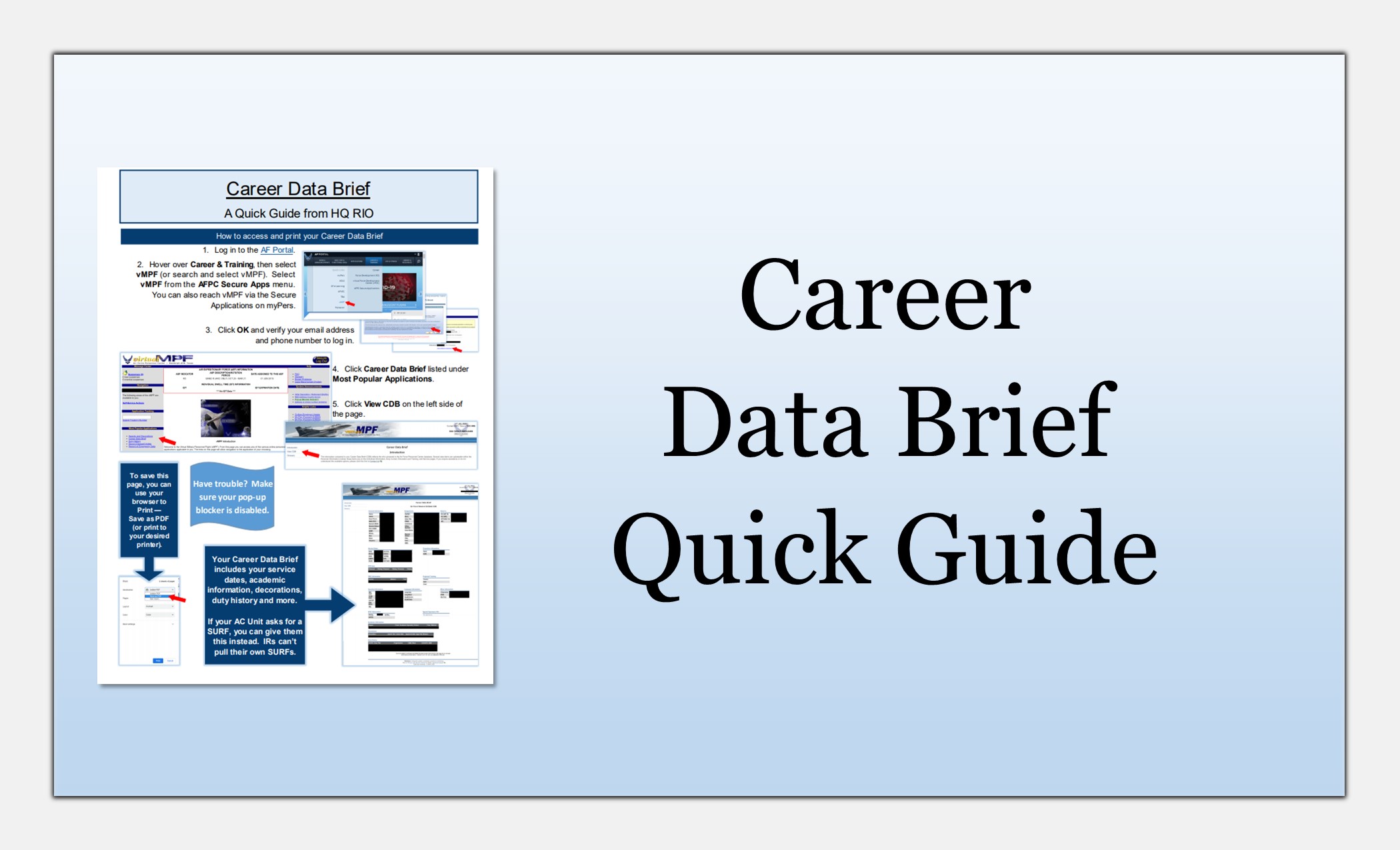 Career Data Brief thumbnail link
